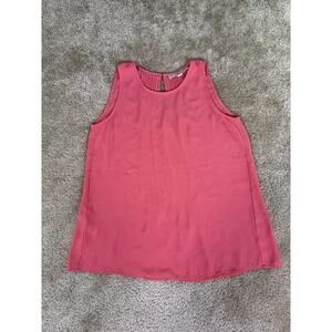 Loft Women's Pink Sleeveless Tank Top Size XS Blouse Stretch Soft D922